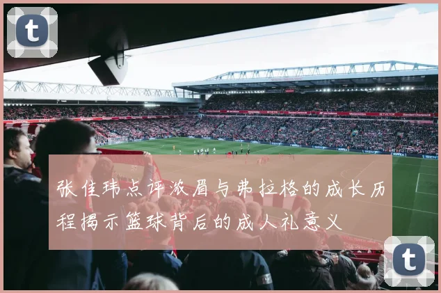 张佳玮点评浓眉与弗拉格的成长历程揭示篮球背后的成人礼意义
